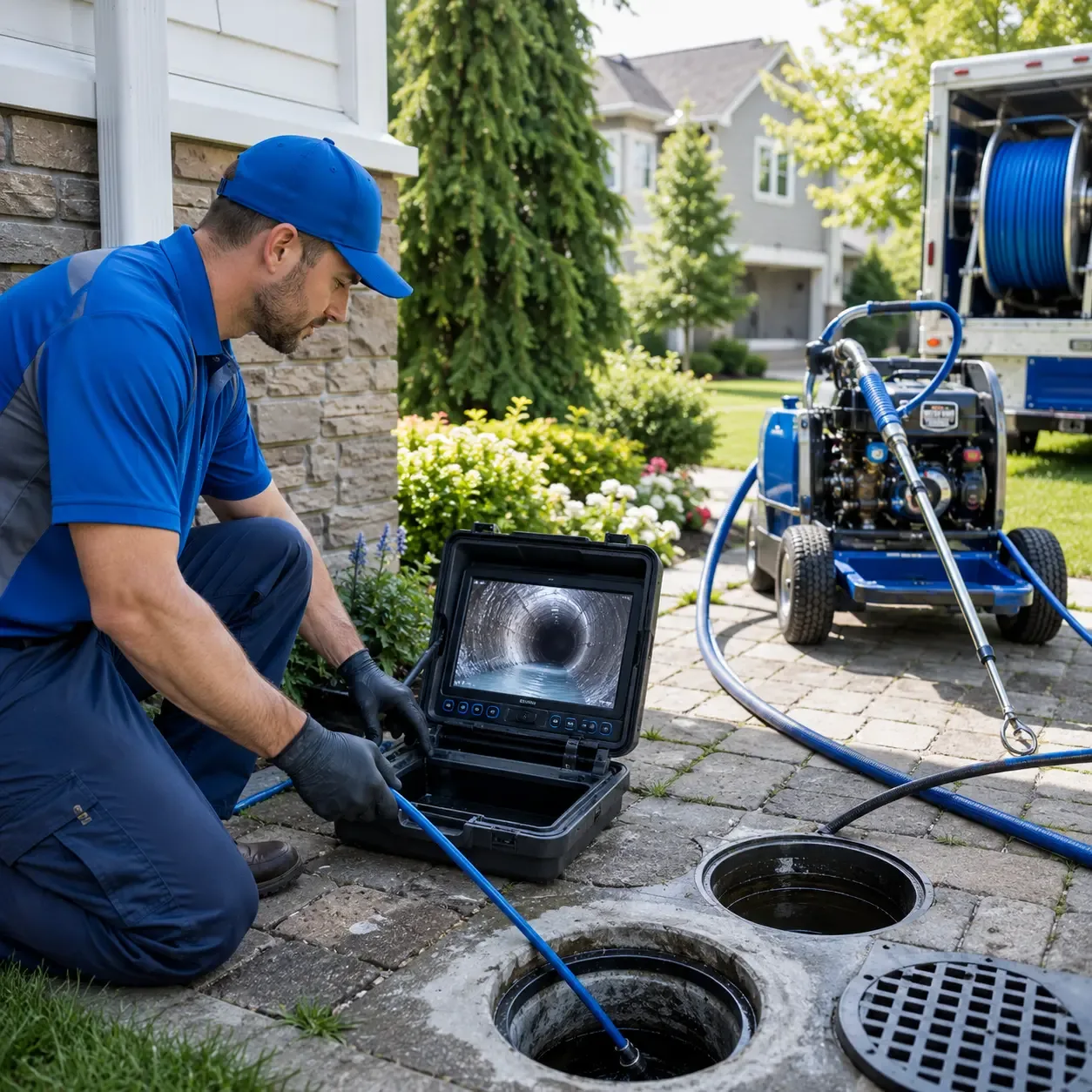 Outdoor drain cleaning professionals serving Long Island, VA