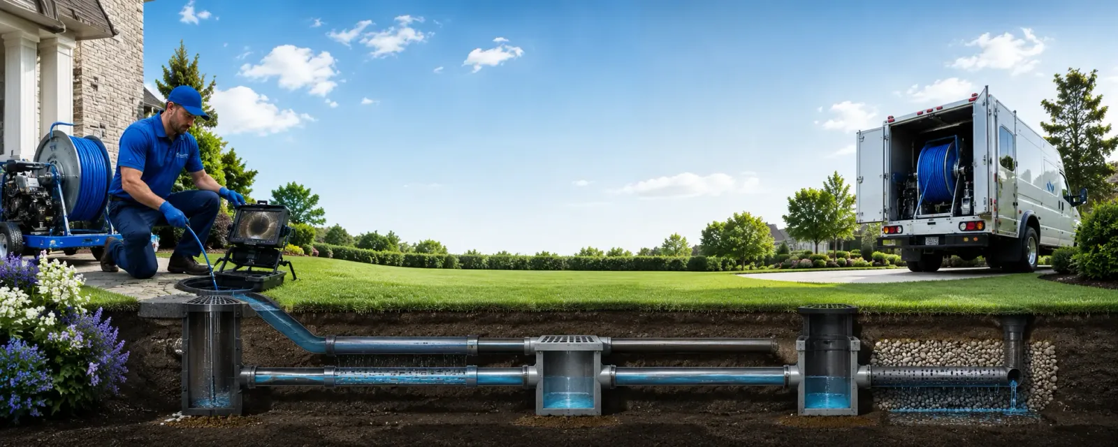 Outdoor drain cleaning information for Long Island, VA